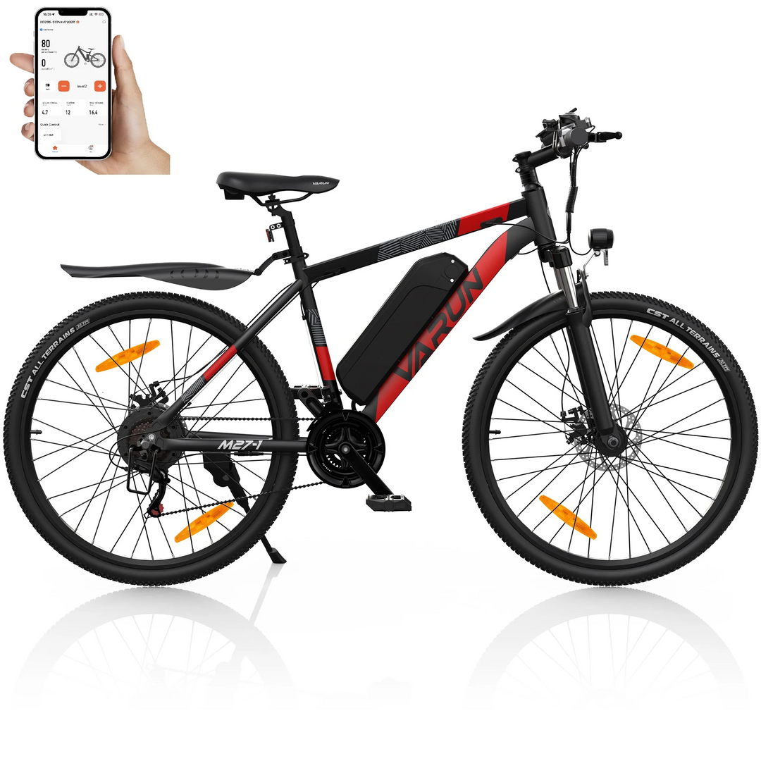 E-Bike Varun Altus-Pro 27,5" 21 velocità con APP e ricarica telefono USB