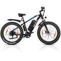 VARUN E Bikes for Men - Peak 750W Ebikes for Adults - Fat Tire Electric Bike Up to 25MPH 60+ Miles with 48V 13AH Removable Battery - 26